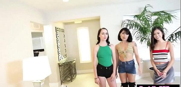  Fake artist smashed a tighty model teens in a foursome